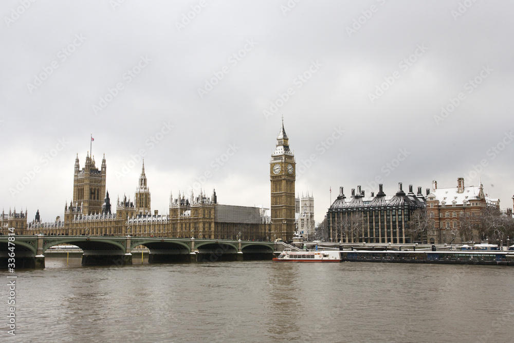 Fototapeta premium Snow Covered Westminster