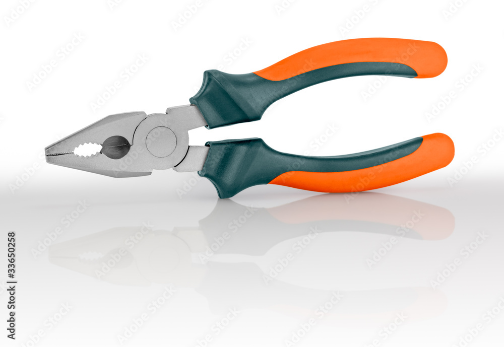 Pliers isolated on white background. Pliers isolated on white background.