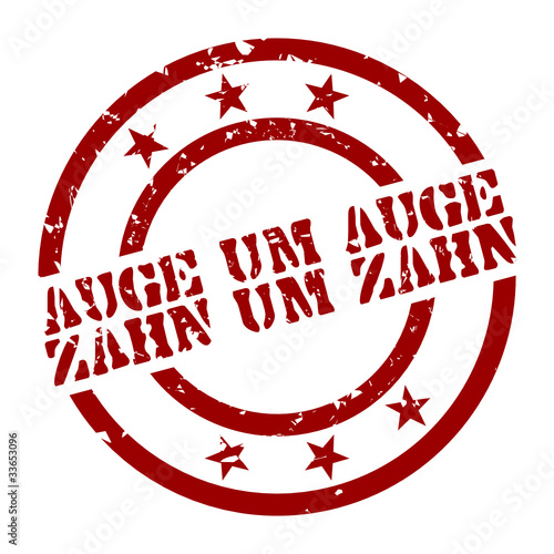 stempel auge um auge zahn um zahn I