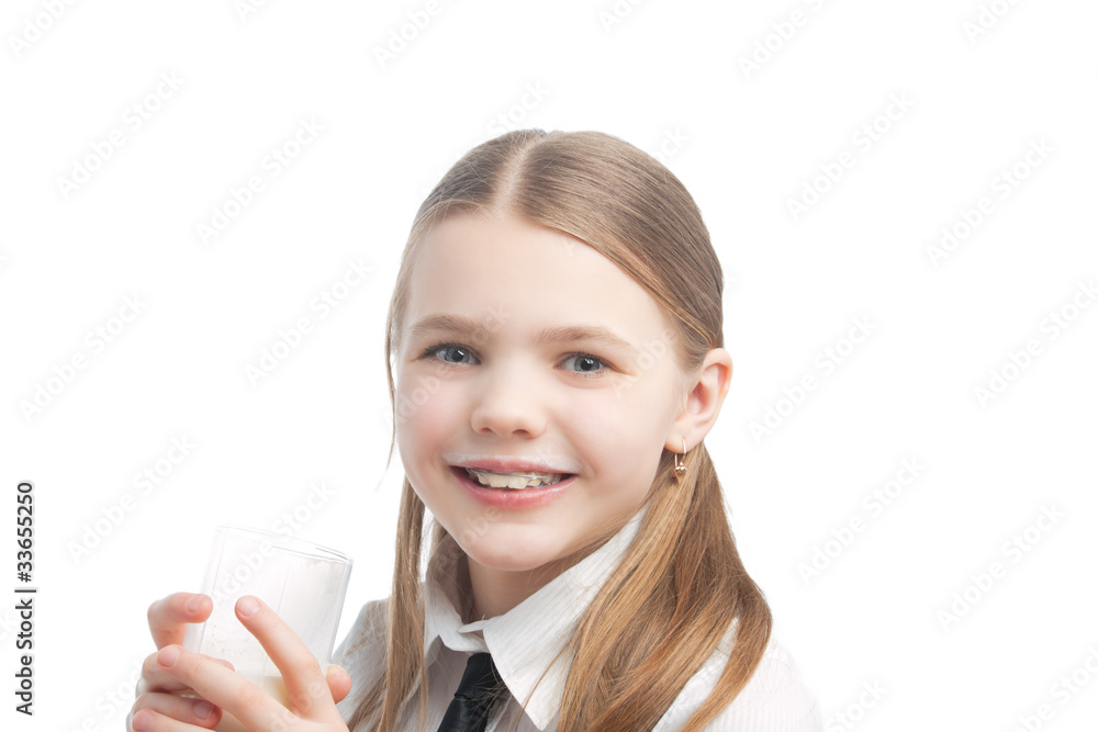 little blond caucasian girl drinking milk little blond caucasian girl drinking milk