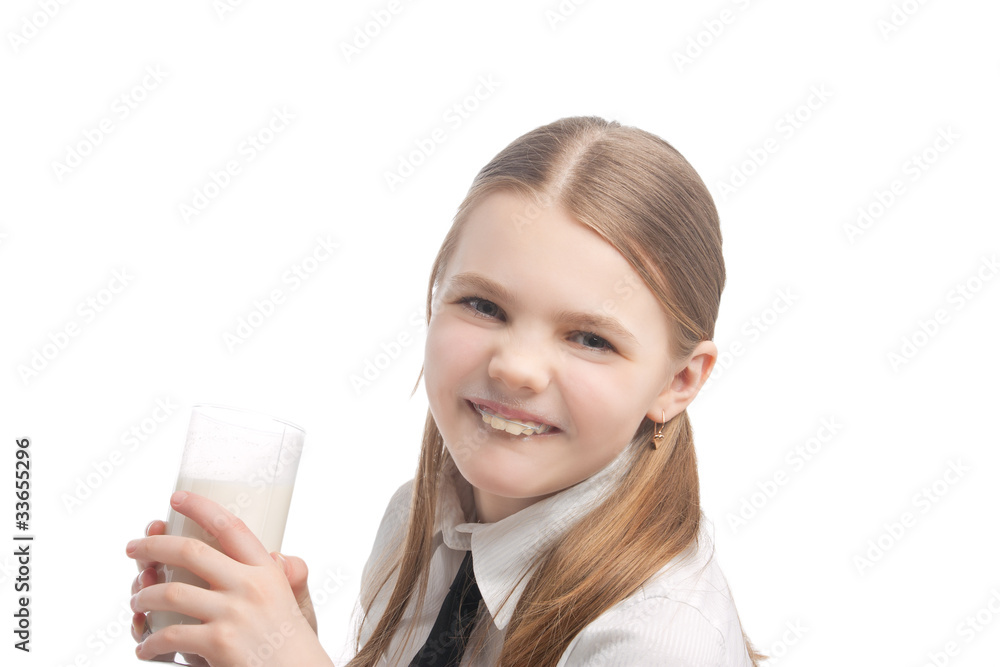 little blond caucasian girl drinking milk little blond caucasian girl drinking milk