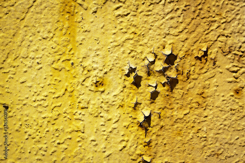 Old Rusty Yellow Metal Background