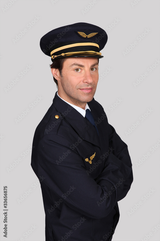 Man in Captain's outfit