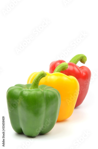 Fresh colorful paprika isolated