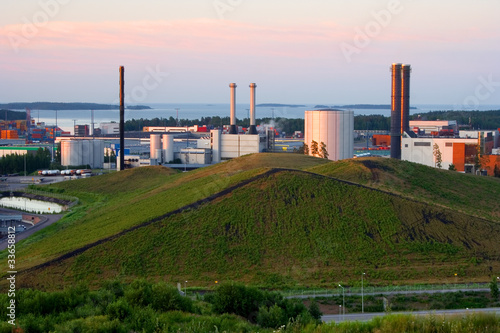 Vuosaari power plants in Helsinki, Finland