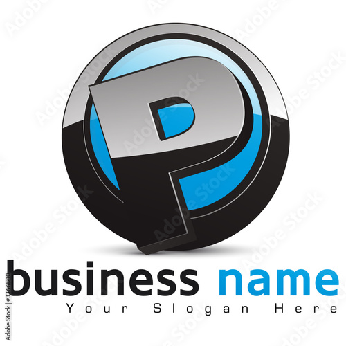logo business design, lettre P