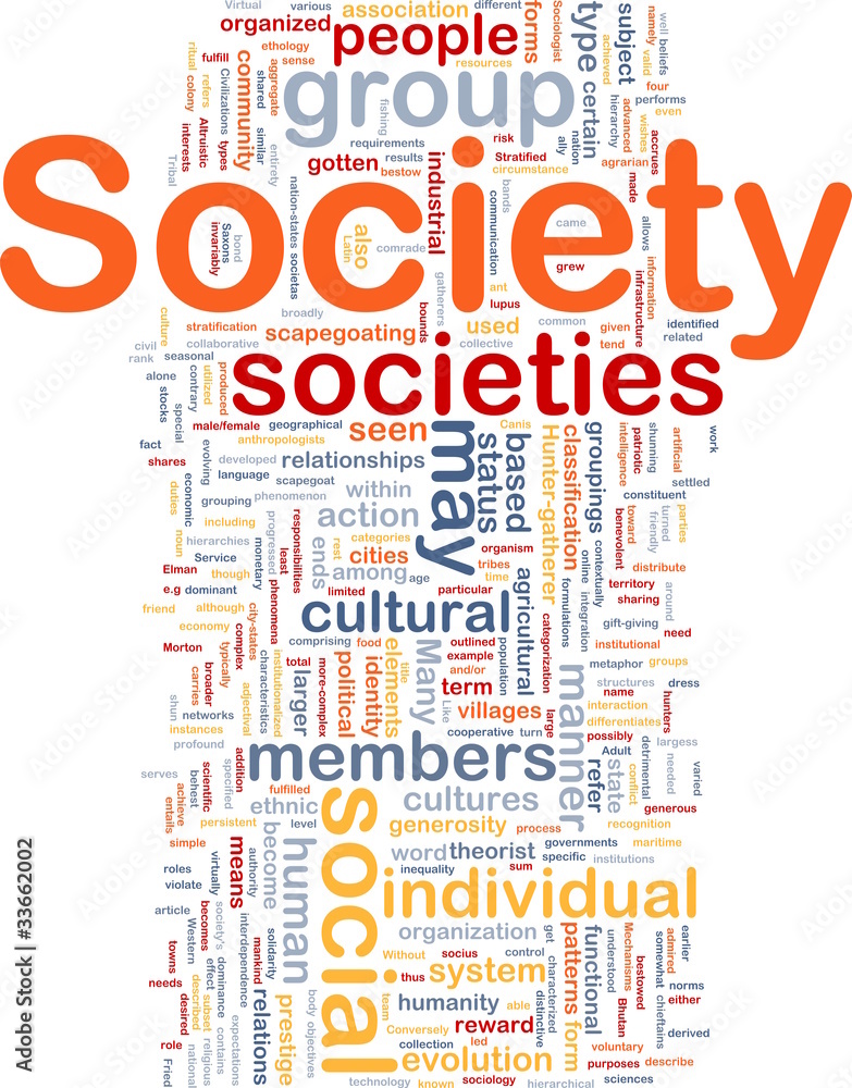 Society background concept