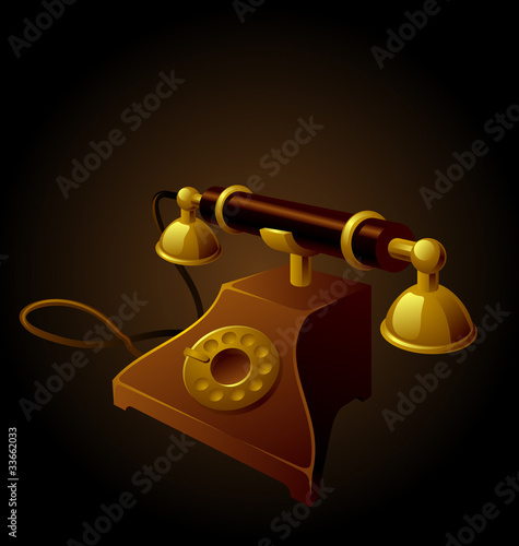 old telephone set