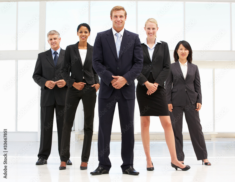 Confident business people