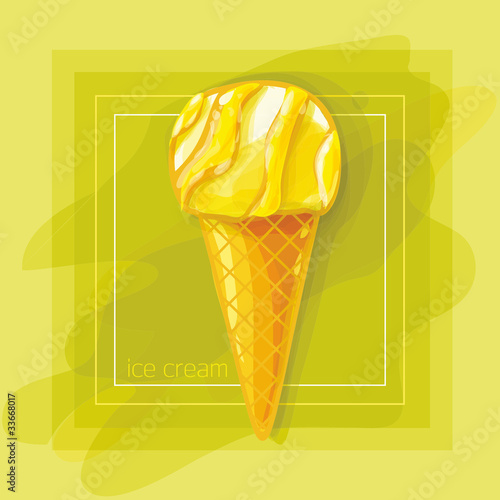 Fruit ice cream