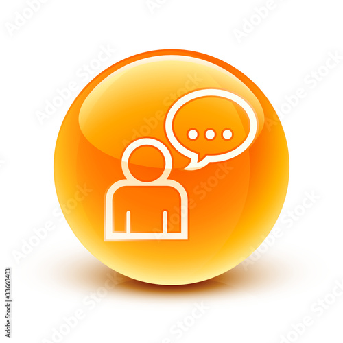 icône conversation / speeking bubble icon