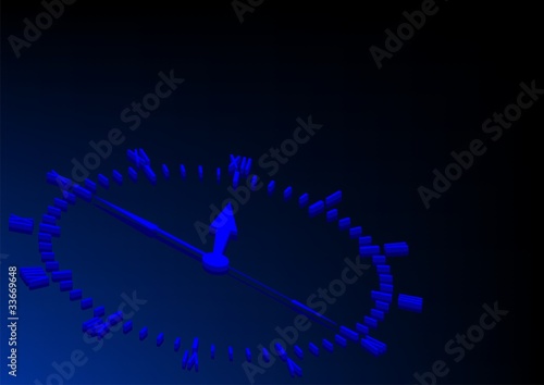 background to the clock