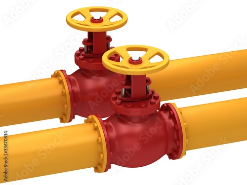 Bild auf Leinwand Valve for pumping oil