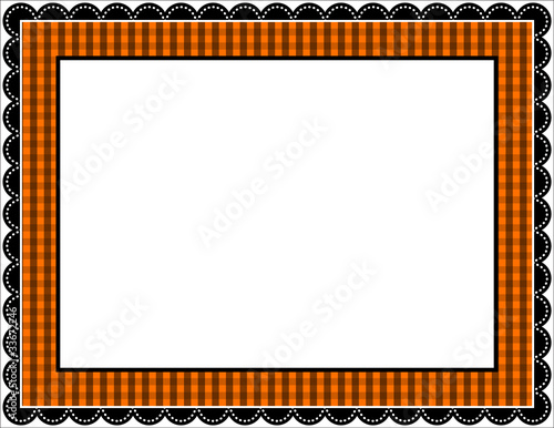 Halloween Gingham Frame