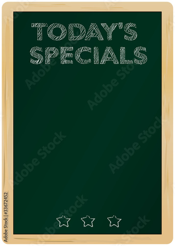 blackboard w. Today's Specials Message