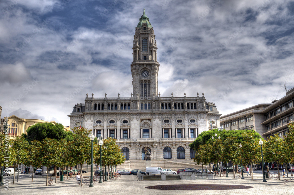 Fototapeta premium Porto City Hall, Portugal.