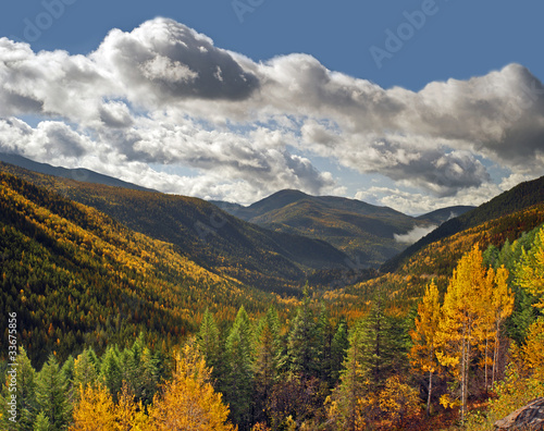 Mountains in fall, Nelson Range