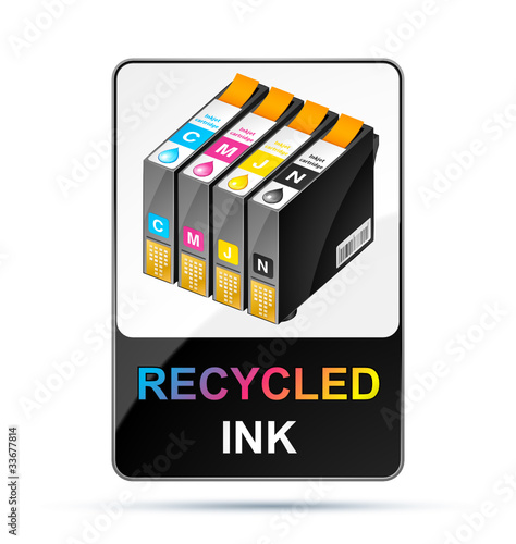 cartouche encre recyclage - recycled inkjet cartridge