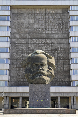 Karl-Marx-Monument, Chemnitz, Sachsen, Deutschland