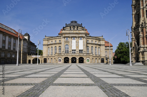 Opernhaus Chemnitz  Theaterplatz  Sachsen  Deutschland