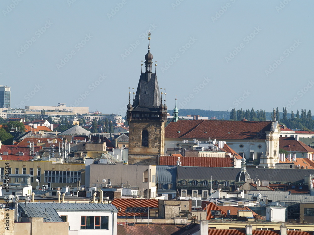 Naklejka premium Über den Dächern von Prag