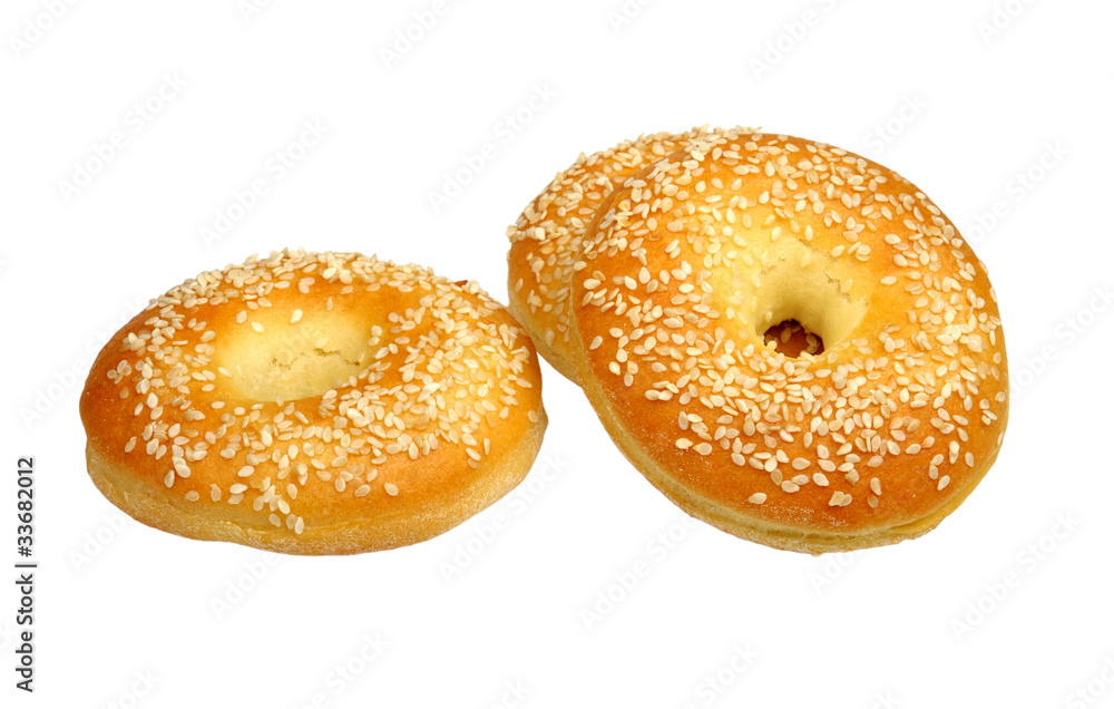 bagels with sesame