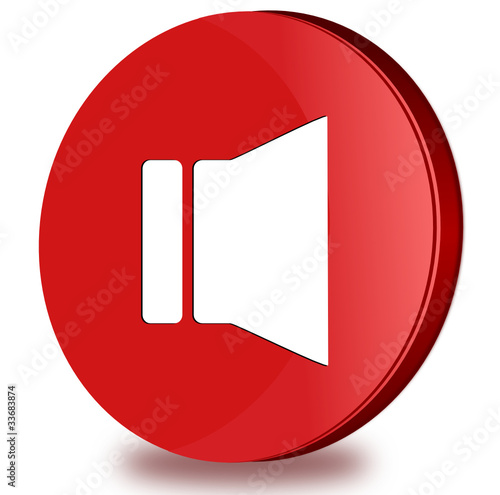 Speaker glossy icon