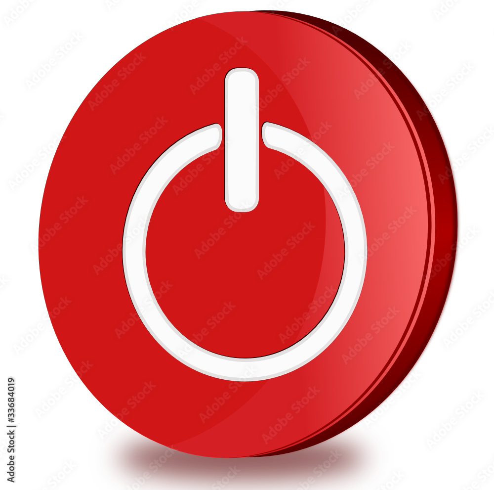 On/Off glossy icon On/Off glossy icon
