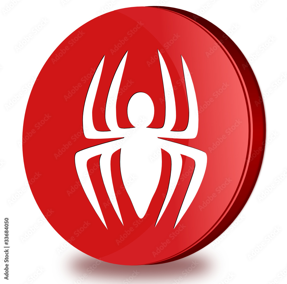 Spider glossy icon Spider glossy icon