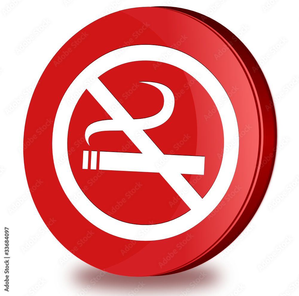No smoking glossy icon No smoking glossy icon