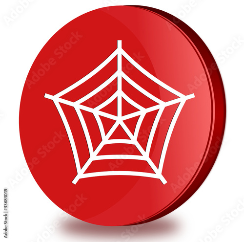 Spider glossy icon