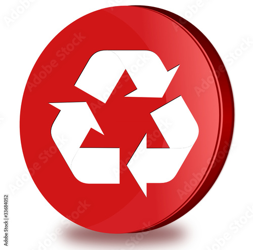 Recycle glossy icon