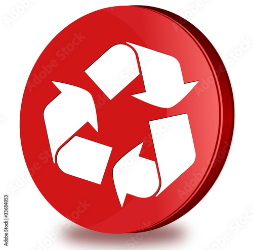 Recycle glossy icon