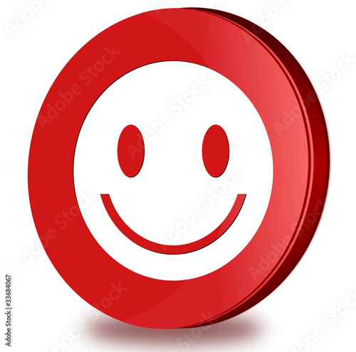 Smile glossy icon