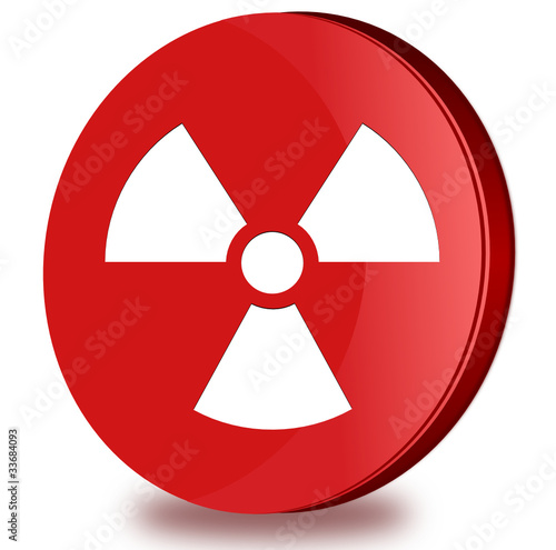 Radioactivity glossy icon