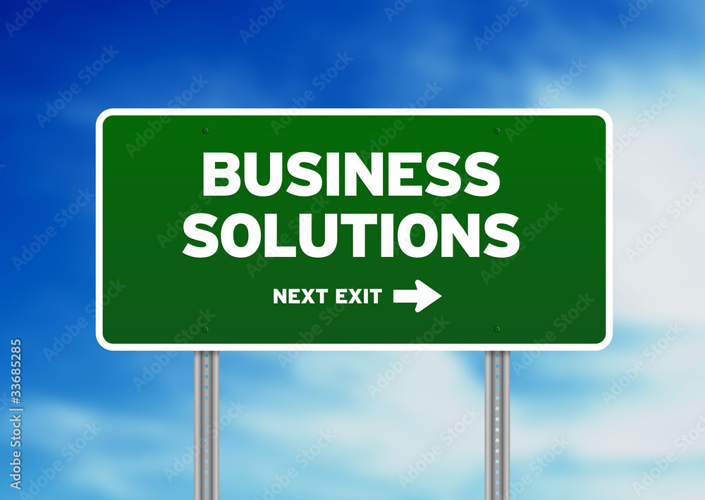 Business Solutions Highway Sign Business Solutions Highway Sign