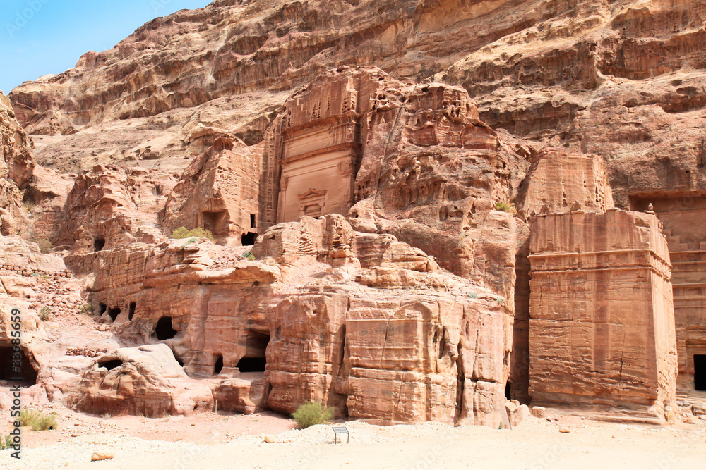 Urn tombs. Petra,  Jordan.
