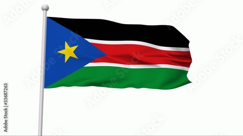 Fahne Südsudan NTSC