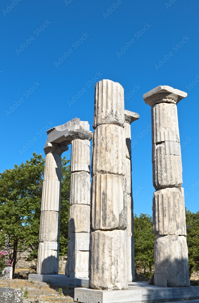 Temple of the Great Gods at Samothraki island in Greece Temple of the Great Gods at Samothraki island in Greece