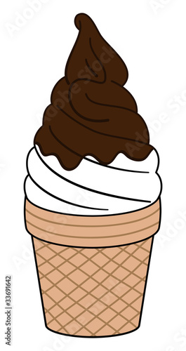 Softeis Schokoüberzug