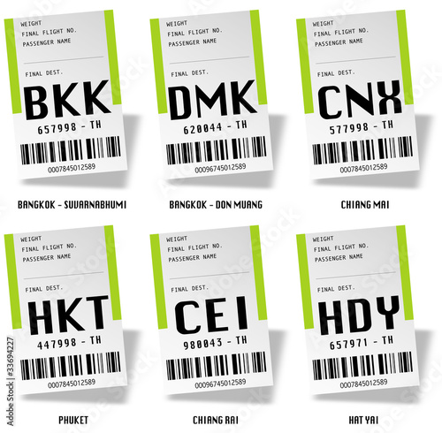 Airport tag bags - Thailande