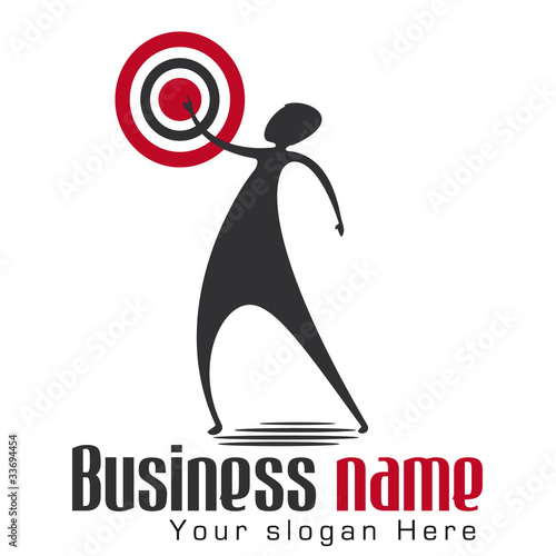 logo homme et cible