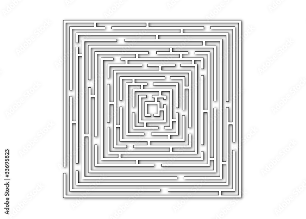 Vector labyrinth Vector labyrinth