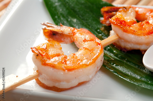 Japanese skewered  Jumbo Shrimp