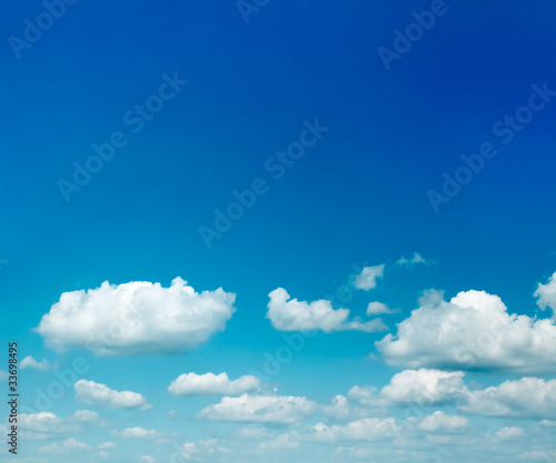 sparse clouds in the blue sky © Vladitto