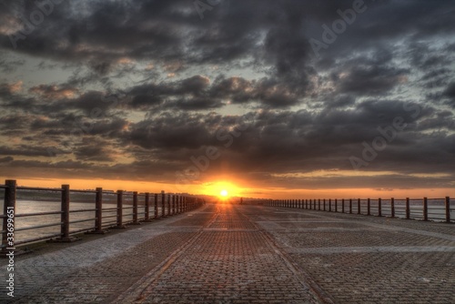 Roker pier at sunset