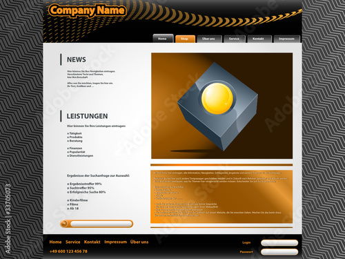 Homepage orange cube