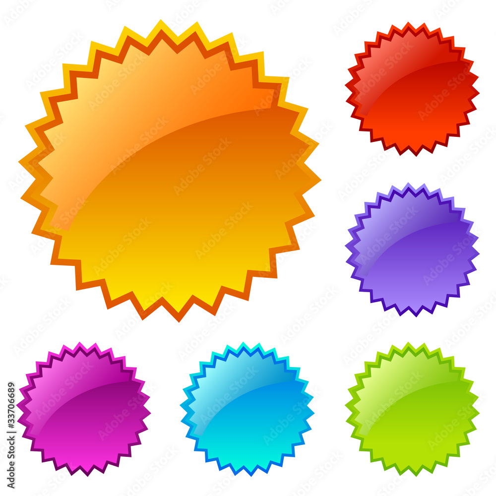 Splash vector icons set