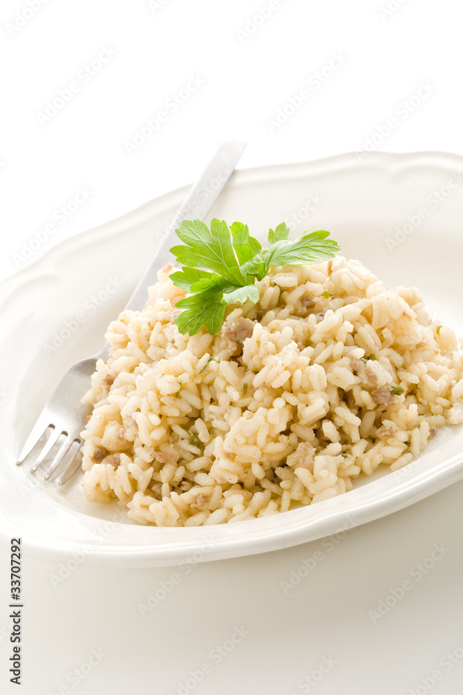 Risotto with italian meet - Risotto alla Mantovana Risotto with italian meet - Risotto alla Mantovana