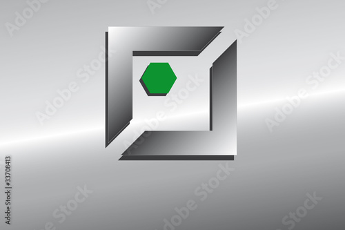 Logo gruen sechseck